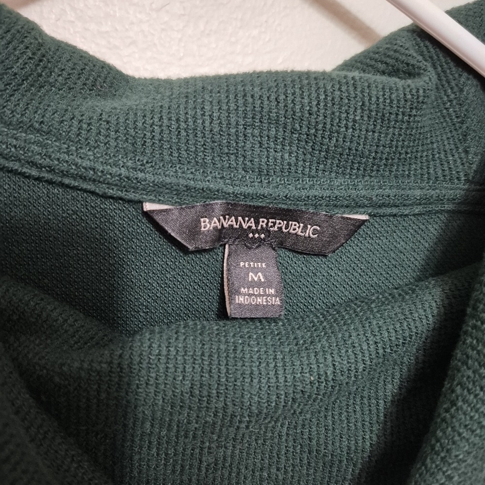 Banana Republic Forest Green Cowl Neck Sweater – Size Medium - Picture 2 of 3